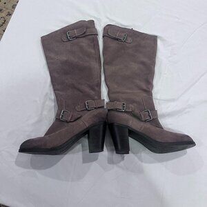 Dolce Vita DV Brown Suede Boots with 3 Buckles Size 8 1/2